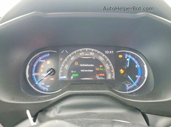 2T3DWRFV7LW056959 2020 TOYOTA RAV4 Silver Instrument cluster view