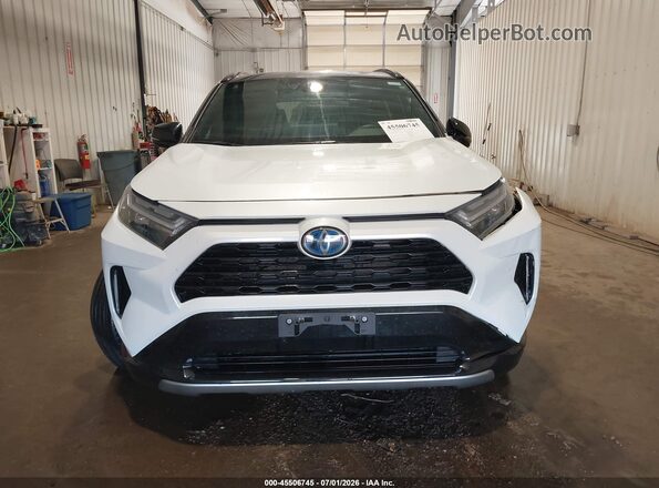2T3E6RFV3RW064375 2024 TOYOTA RAV4 HYBRID White Instrument cluster view