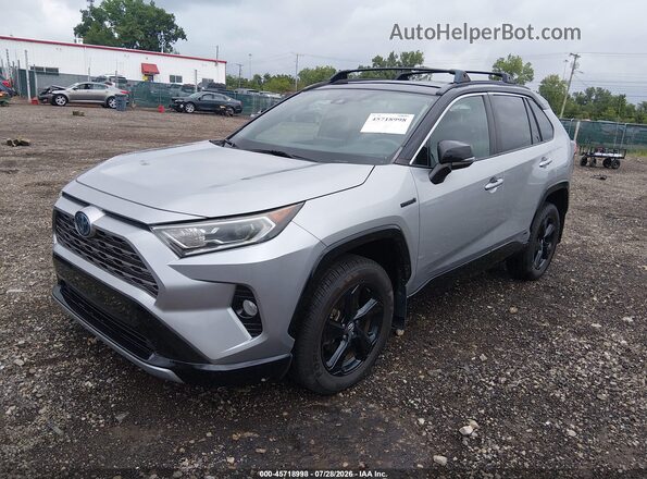 2T3E6RFV5MW006129 2021 TOYOTA RAV4 HYBRID Silver წინა მარცხენა ხედი სამი მეოთხედიდან