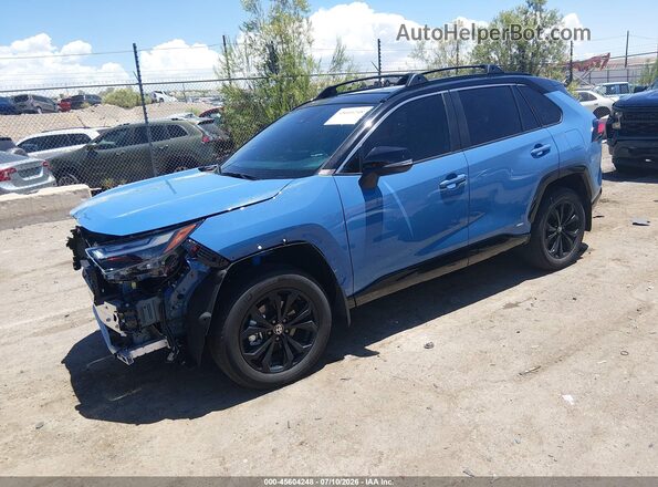 2T3E6RFV6RW060515 2024 TOYOTA RAV4 HYBRID Blue წინა მარცხენა ხედი სამი მეოთხედიდან