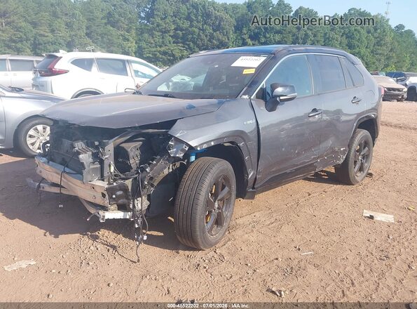 2T3E6RFV7MW004396 2021 TOYOTA RAV4 HYBRID Gray Front left