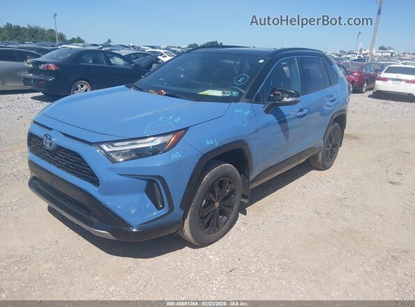 2T3E6RFV9RW053056 2024 TOYOTA RAV4 HYBRID Синий Передняя левая четверть