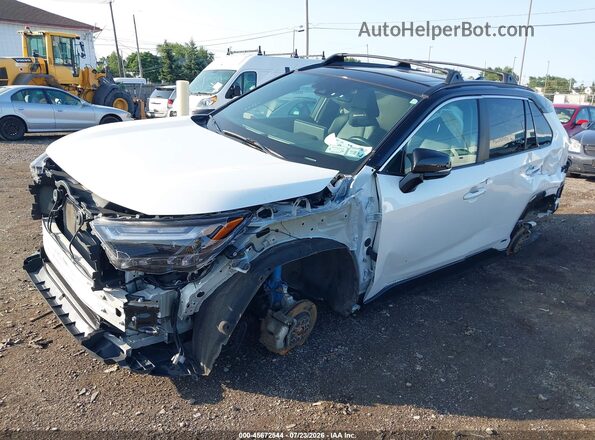 2T3E6RFVXRW073848 2024 TOYOTA RAV4 HYBRID White Առջևի ձախ երեք քառորդ տեսարան