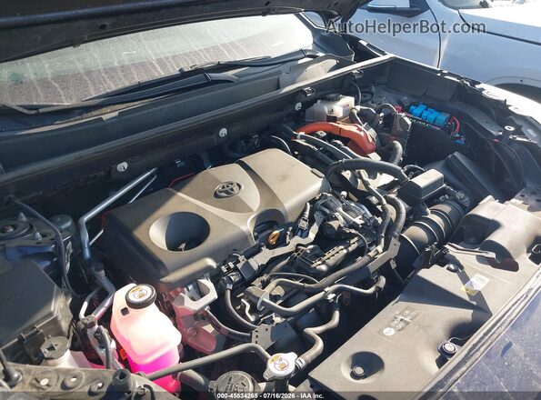 2T3EWRFV1KW002284 2019 TOYOTA RAV4 HYBRID Blue Вид ззаду