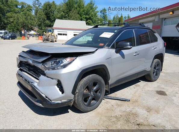 2T3EWRFV3KW028126 2019 TOYOTA RAV4 HYBRID Silver Vista tres cuartos delantera izquierda