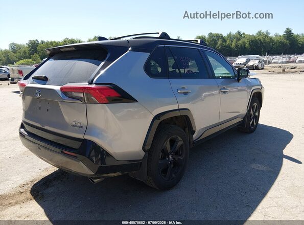2T3EWRFV3KW028126 2019 TOYOTA RAV4 HYBRID Silver Trasero derecho