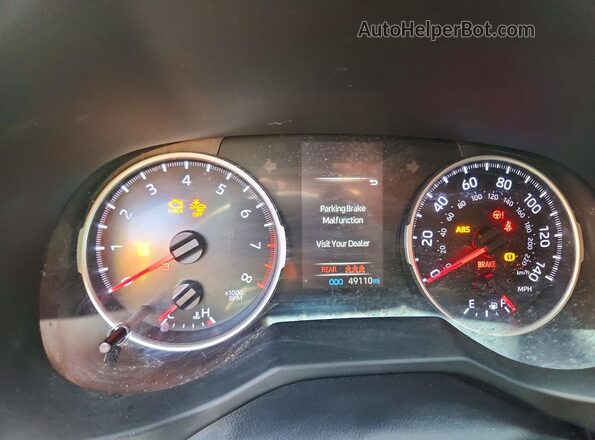 2T3F1RFV0LC114614 2020 TOYOTA RAV4 Blue Widok zestawu wskaźników