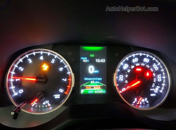 2T3F1RFV0MC172689 2021 TOYOTA RAV4 Gray ხელსაწყოთა პანელის ხედი