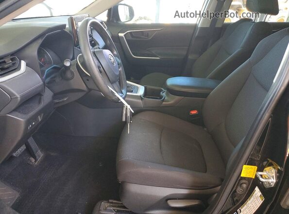 2T3F1RFV0NC286810 2022 TOYOTA RAV4 Black წინა სალონის ხედი