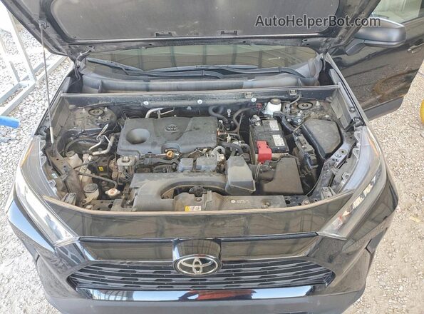 2T3F1RFV0NC286810 2022 TOYOTA RAV4 Black ძრავის განყოფილების ხედი