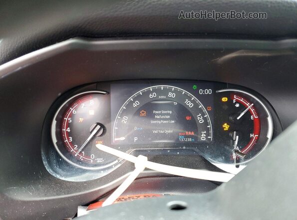 2T3F1RFV1PC326203 2023 TOYOTA RAV4 White Widok zestawu wskaźników