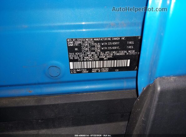 2T3F1RFV2MW221552 2021 TOYOTA RAV4 Blue Vista del compartimento del motor