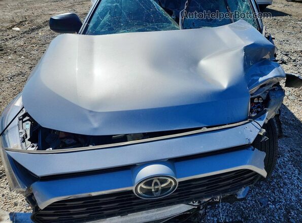 2T3F1RFV2NC294875 2022 TOYOTA RAV4 Silver ძრავის განყოფილების ხედი