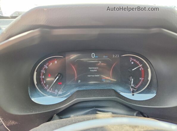 2T3F1RFV2SW498635 2025 TOYOTA RAV4 White Вид щитка приладів