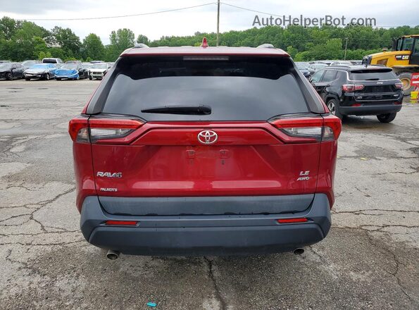 2T3F1RFV3MW183507 2021 TOYOTA RAV4 Red Հետևի տեսք
