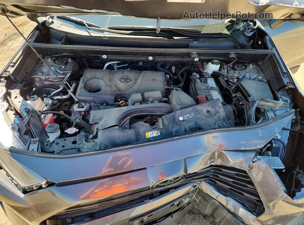 2T3F1RFV3NC265322 2022 TOYOTA RAV4 Gray Вид підкапотного простору