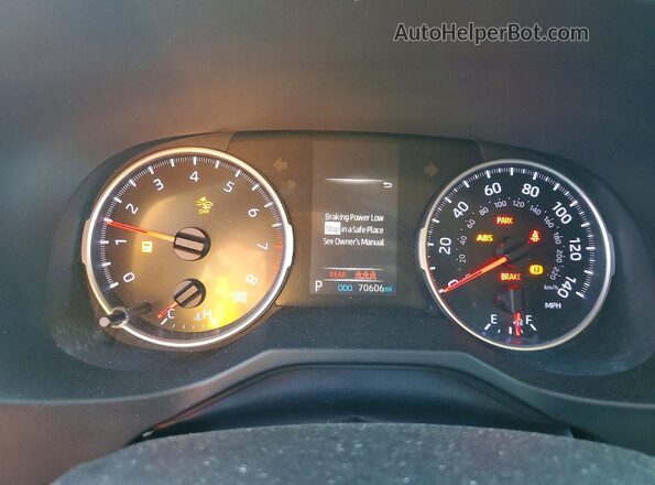 2T3F1RFV4KW010589 2019 TOYOTA RAV4 Серый Вид щитка приборов