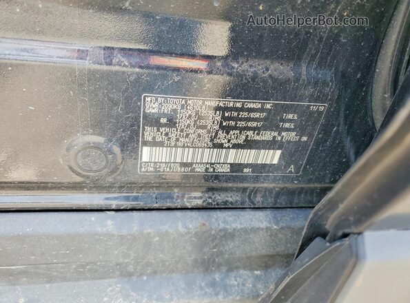 2T3F1RFV4LC069435 2020 TOYOTA RAV4 Черный Панорамный вид салона 360°