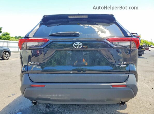 2T3F1RFV4NW315093 2022 TOYOTA RAV4 Black Հետևի տեսք