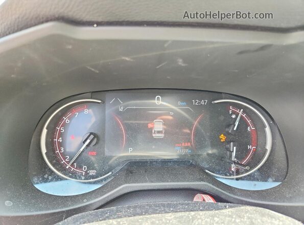 2T3F1RFV4RC471738 2024 TOYOTA RAV4 White Instrument cluster view