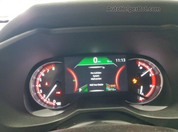 2T3F1RFV4SC504159 2025 TOYOTA RAV4 White Вид щитка приладів