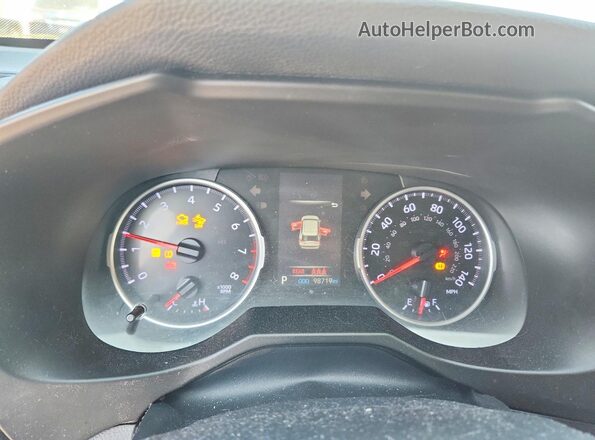 2T3F1RFV7KW060807 2019 TOYOTA RAV4 Silver Սարքավորումների վահանակի տեսք
