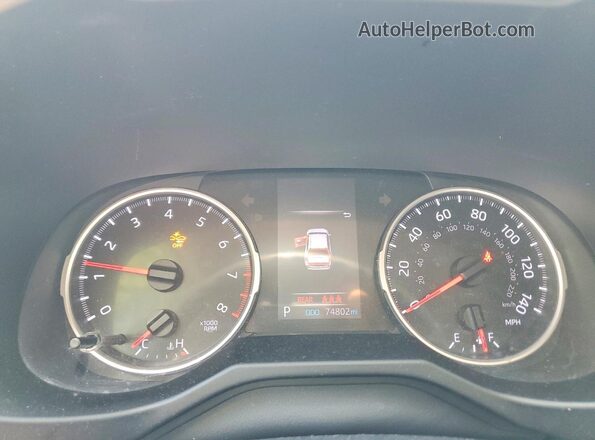 2T3F1RFV8LC091664 2020 TOYOTA RAV4 Gray Widok zestawu wskaźników