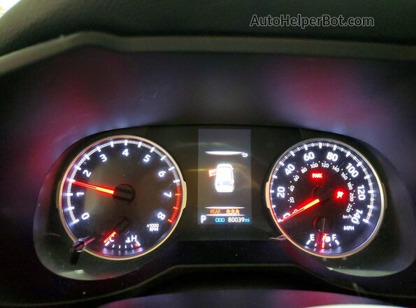 2T3F1RFV9LW098153 2020 TOYOTA RAV4 Black Vista del cuadro de instrumentos
