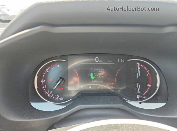 2T3F1RFV9PW379603 2023 TOYOTA RAV4 White Instrument cluster view