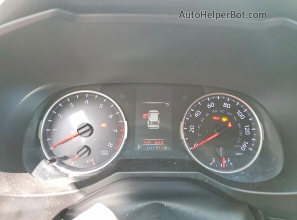 2T3F1RFVXKC012414 2019 TOYOTA RAV4 White Սարքավորումների վահանակի տեսք