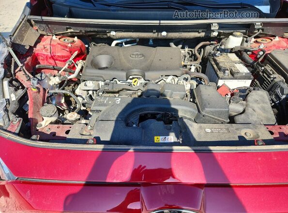 2T3F1RFVXPW361367 2023 TOYOTA RAV4 Red ძრავის განყოფილების ხედი