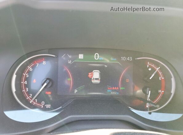 2T3G1RFV0SW542670 2025 TOYOTA RAV4 White Widok zestawu wskaźników
