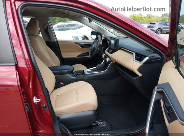 2T3G1RFV1KC013147 2019 TOYOTA RAV4 Maroon Вид салону спереду