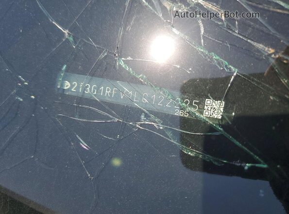2T3G1RFV1LC122225 2020 TOYOTA RAV4 Blue VIN კოდის სტიკერის ხედი