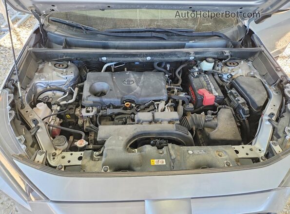 2T3G1RFV2KW075641 2019 TOYOTA RAV Silver Вид задньої частини салону