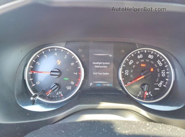2T3G1RFV2LW134284 2020 TOYOTA RAV4 Красный Вид щитка приборов