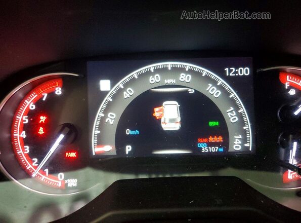 2T3G1RFV2PC361871 2023 TOYOTA RAV4 Gray Instrument cluster view