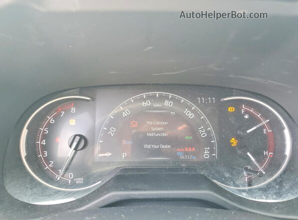 2T3G1RFV3RW483477 2024 TOYOTA RAV4 Gray Vista del cuadro de instrumentos