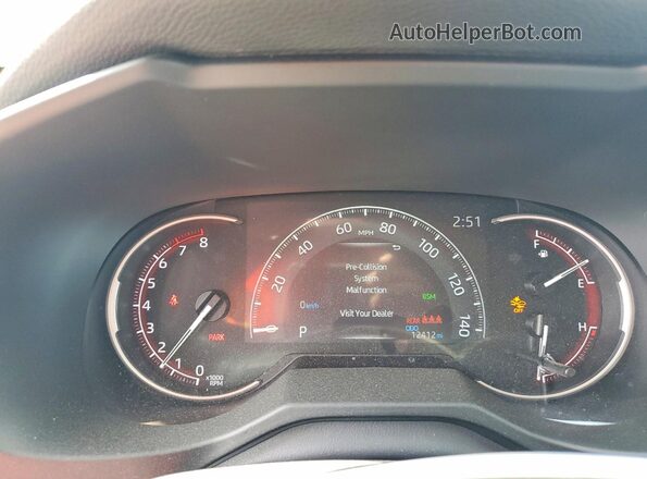 2T3G1RFV3SC515870 2025 TOYOTA RAV4 Silver ხელსაწყოთა პანელის ხედი