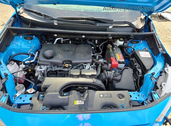 2T3G1RFV4KC023462 2019 TOYOTA RAV4 Blue ძრავის განყოფილების ხედი