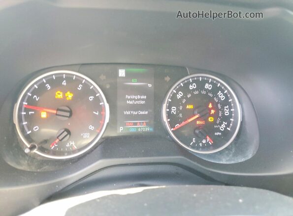 2T3H1RFV0LW075398 2020 TOYOTA RAV4 Black Instrument cluster view