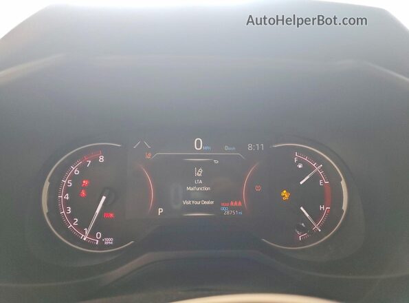 2T3H1RFV0RC286210 2024 TOYOTA RAV4 Black ხელსაწყოთა პანელის ხედი