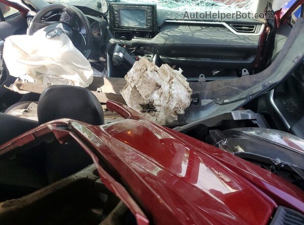 2T3H1RFV1KC006350 2019 TOYOTA RAV4 Burgundy Widok deski rozdzielczej