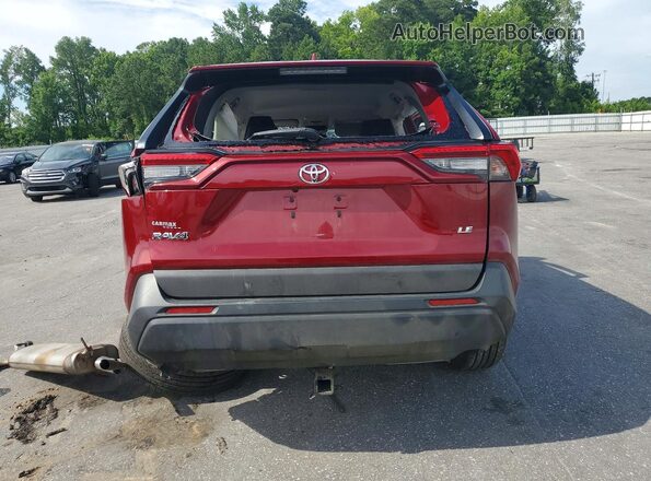 2T3H1RFV1KC006350 2019 TOYOTA RAV4 Burgundy Widok z tyłu