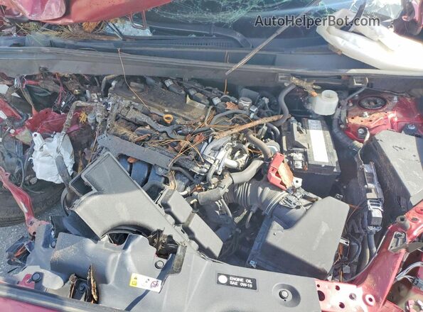 2T3H1RFV1KC006350 2019 TOYOTA RAV4 Burgundy Widok komory silnika