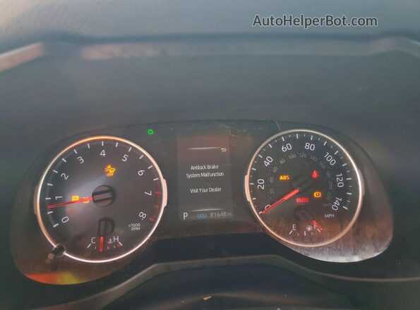 2T3H1RFV1KW035510 2019 TOYOTA RAV4 Black Вид щитка приладів