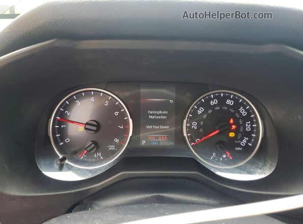 2T3H1RFV1LC074245 2020 TOYOTA RAV4 Black Вид щитка приладів