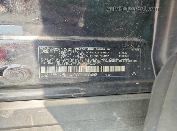 2T3H1RFV1MC152427 2021 TOYOTA RAV4 Black Vista del compartimento del motor