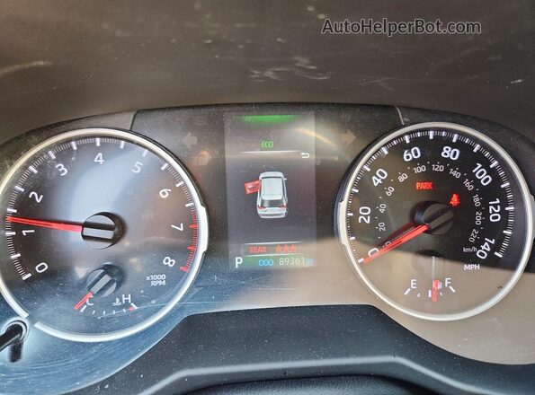 2T3H1RFV1NW194127 2022 TOYOTA RAV4 Темно-бордовый Вид щитка приборов