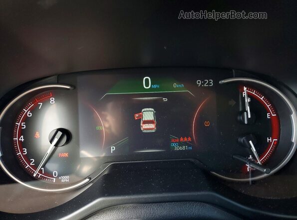 2T3H1RFV2PW285118 2023 TOYOTA RAV4 White Widok zestawu wskaźników